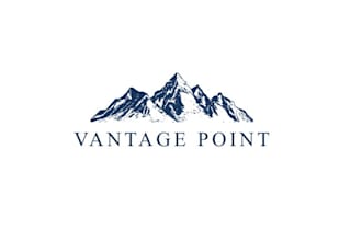design vantage point financial technology services firms logo