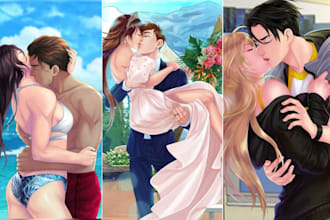 do dark romance book cover gay bara erotic semi realistic nsfw art lgbtq romance