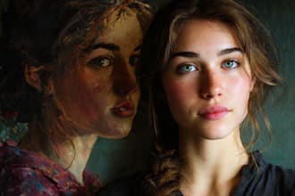 paint a realistic or fantasy portrait