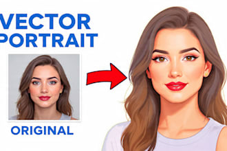 do a vector portrait for you