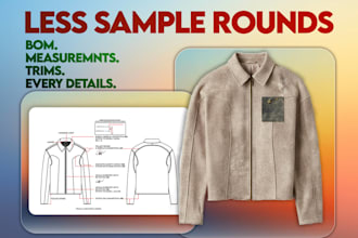 create production ready fashion tech packs