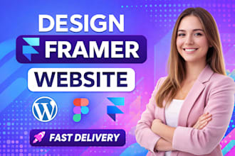 design framer website, template, redesign , to figma , to wordpress , developer
