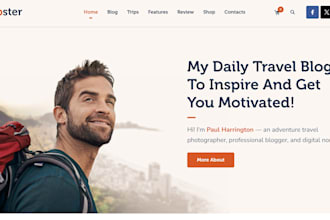 design travel blog  travelogue website