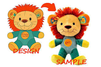 design digital art illustration of your custom plush soft toys amigurumi labubu
