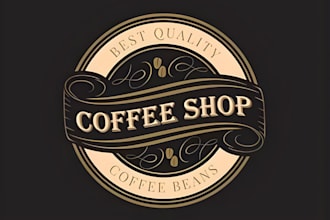 design coffee brand, coffee shop, logo
