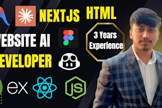 be your expert reactjs nextjs ai frontend developer