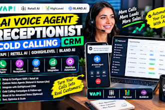 vapi ai retell ai voice agent receptionist gohighlevel bland ai cold calling crm