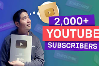promote youtube channel to gain 2000 organic subscribers