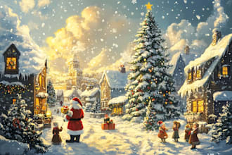 design christmas themed illustration