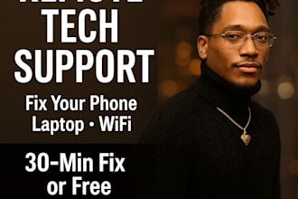 fix your computer, laptop, phone, or wifi issues remotely