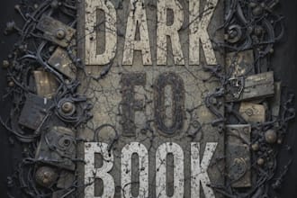 design an eccentric dark book cover