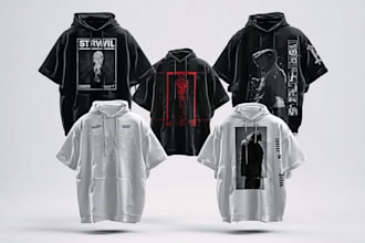 create professional streetwear clothing designs