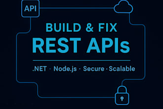 build or fix your rest API in dotnet or nodejs