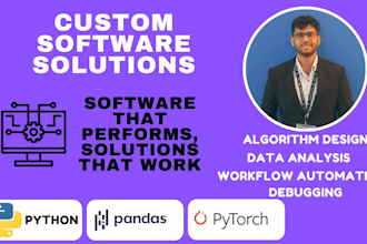 develop python,pytorch applications for your use case