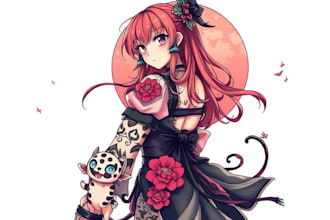make anime tattoo design