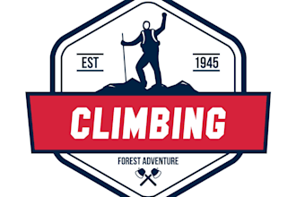 design wonderful adventurous climb logo