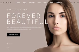 develop cosmetics beauty shop website