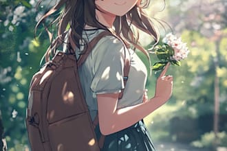 design a character anime