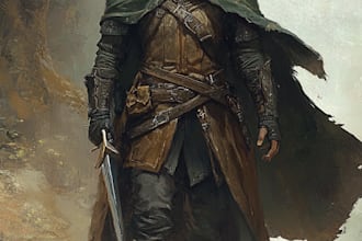 create fantasy dnd character or dnd character design