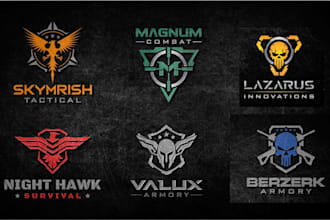 do amazing military, armory, tactical patch logo design