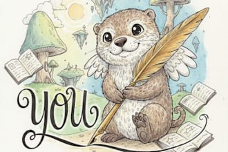 create a hand drawn art illustration for you