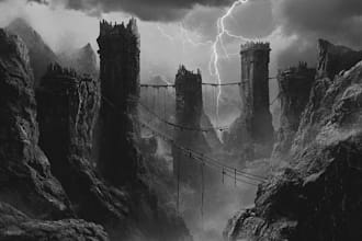 draw a natural landscape and background illustration