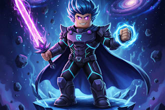 create artwork for your roblox avatar in my art style