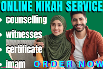 do your online nikah imam witnesses wali