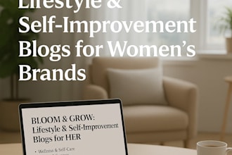 write lifestyle and self improvement blogs and articles