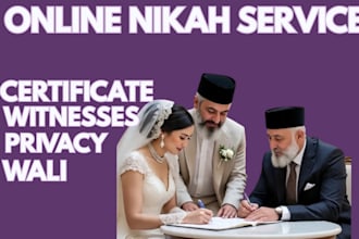 be online nikah imam witnesses wali