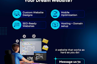 build a premium website with domain and hosting