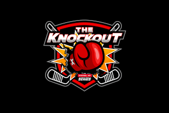 create knockout hockey tournament logo
