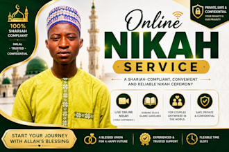 professional online nikah with wali, witnesses certificate