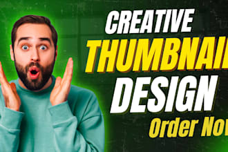 design eye catching thumbnails within 2 hours