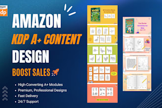 design professional amazon KDP a plus content for your book