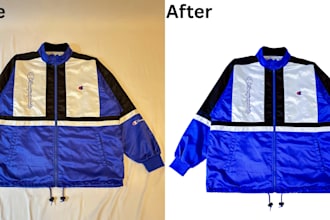 professionally remove background, whiten product images and enhance color