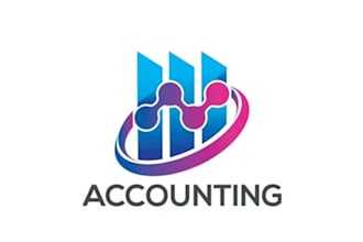 design modern consulting, financial, accounting logo
