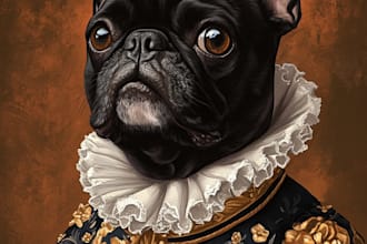 do custom pet portrait, dog portrait, cat portrait drawing