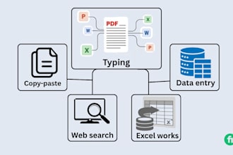 do your typing, retyping, excel works, virtual assistant