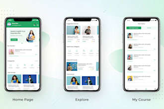 develop e learning app, educational app, kid learning app, online course app