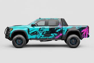 make branding vehicle wrap, car wrap, van wrap,