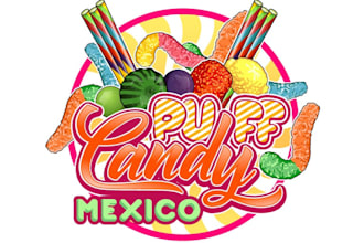 design wonderful candy logo