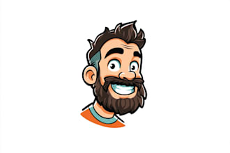 design a cartoon logo character