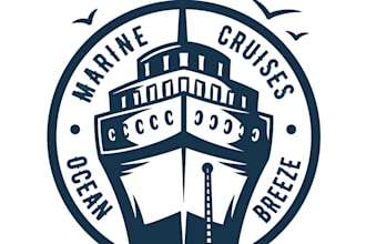 design a creative boat and ship logo for your business