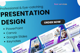 make attractive powerpoint and canva presentation
