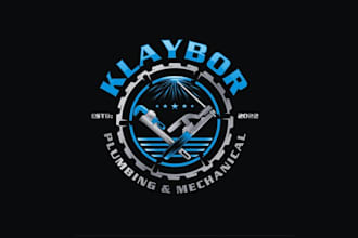 design plumbing mechanical business logo