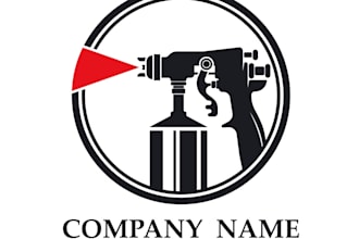design a unique spray power logo in short time