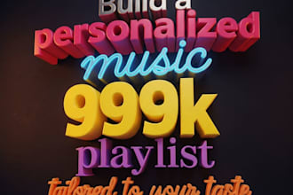 build a personalized music playlist tailored to your taste