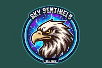 design wonderful style for eagle mascot logo design service