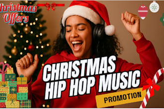 do organic targeted christmas music promotion hip hop promo to real audience